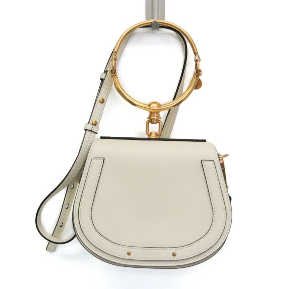 Chloe Nile Leather Beige Leather Shoulder Bag Bag
